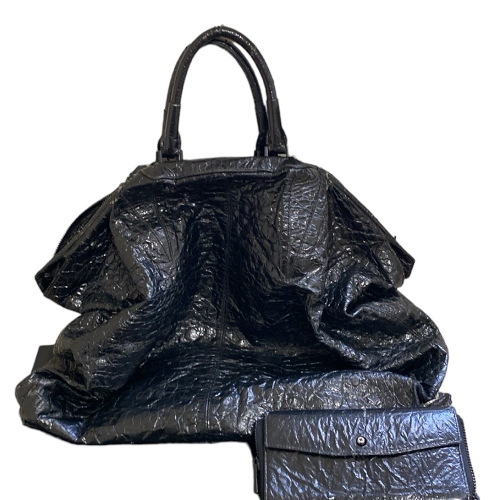 Alexander Wang Vegan Cracked Oversized Tote With Wallet